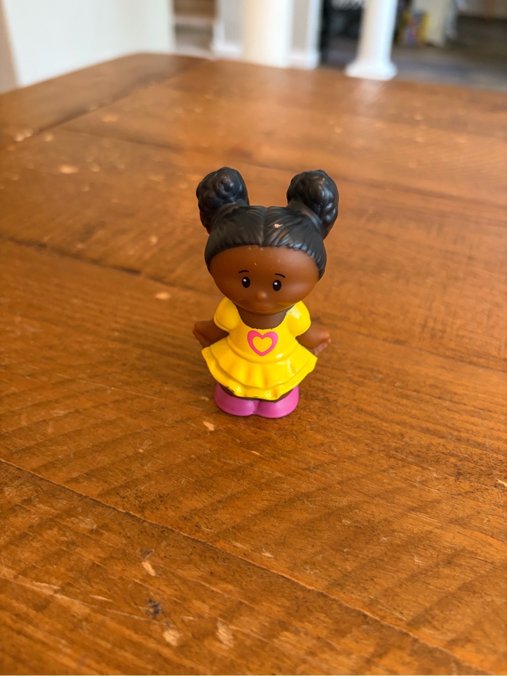 Fisher Price Little People Tessa yellow dress  as is